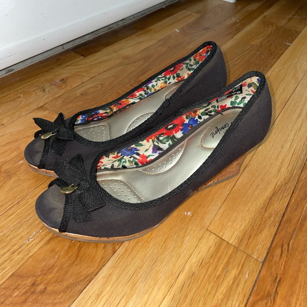 Black Womens Wedges